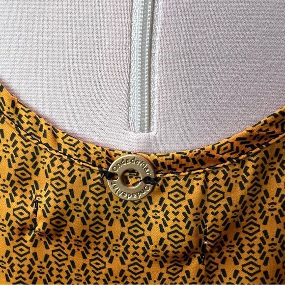 OndadeMar Women's Geo Print Button Decor Flare Tank Size Large Retro - Picture 4 of 7